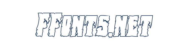 Bog Beast Outline Italic font — Lorem ipsum body text preview