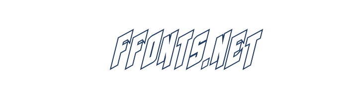 Galaxy Force Outline Italic font — Lorem ipsum body text preview