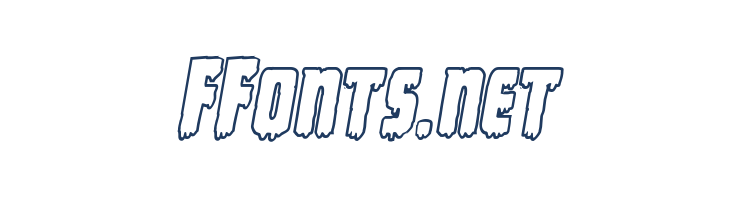 Deathblood Bold Outline Italic font — Lorem ipsum body text preview