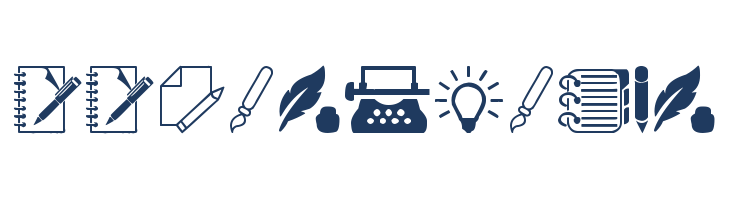 Writing font — Lorem ipsum body text preview