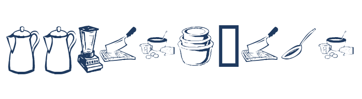 KR Kitchen Dings font — Lorem ipsum body text preview