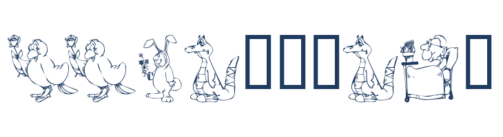 KR Get Well Dings font — Lorem ipsum body text preview