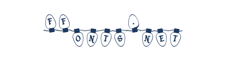 Christmas Lights Outdoor font — Lorem ipsum body text preview