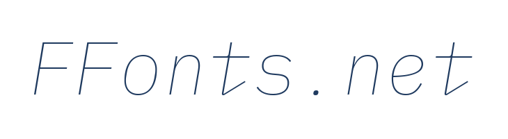 IBM Plex Mono Thin Italic font — Lorem ipsum body text preview