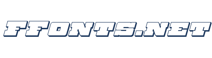 Chicago Express 3D Italic font — Lorem ipsum body text preview