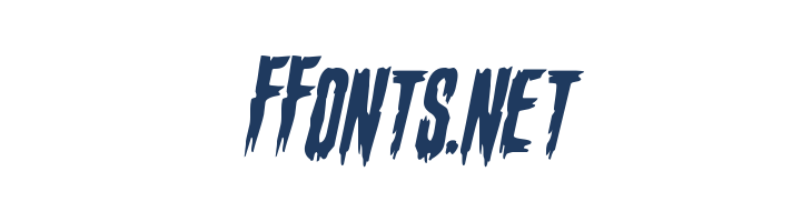 Eva Fangoria Staggered Italic font — Lorem ipsum body text preview