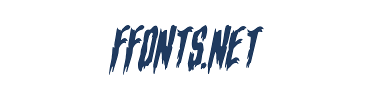 Eva Fangoria Warped Italic font — Lorem ipsum body text preview