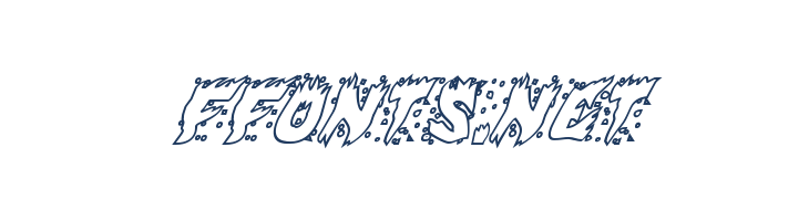 Hot Kiss Outline Italic font — Lorem ipsum body text preview