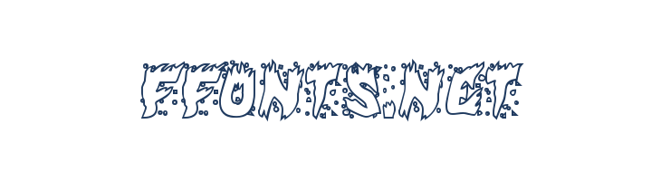 Hot Kiss Outline font — Lorem ipsum body text preview
