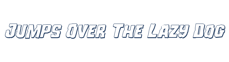 Monster Hunter 3D Italic font — pangram preview