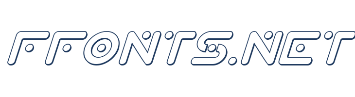 Planet X Compact 3D Italic font — Lorem ipsum body text preview