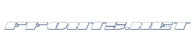 U.S.A. 3D Italic font — Lorem ipsum body text preview