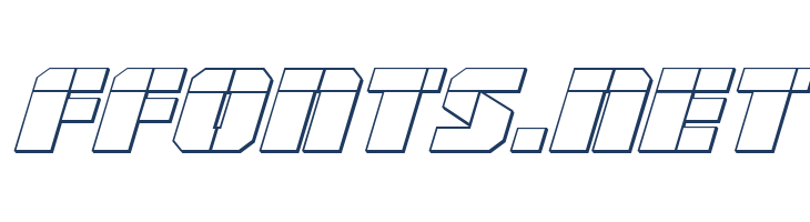 Warp Thruster 3D Laser Italic font — Lorem ipsum body text preview