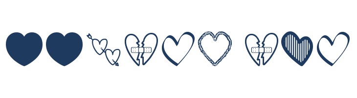 Hearts St font — Lorem ipsum body text preview