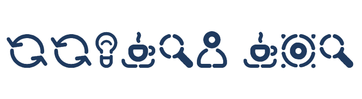 Stencil Icons font — Lorem ipsum body text preview