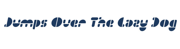 IMPULSE OF HEART Italic font — pangram preview