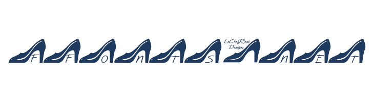 LCR Lisa's Pumps font — Lorem ipsum body text preview